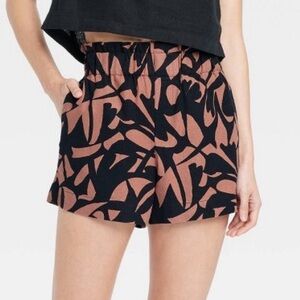 A New Day linen high waist pull on shorts with pockets